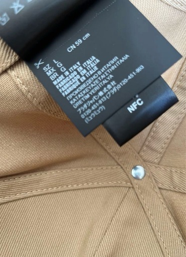【極美品】【定価10
万円】MIU MIU ドリルベースボールキャップ Lサイズ 本物保証書付き