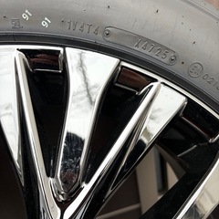新車外し　40系 ヴェルファイア　純正タイヤホイールセット　225/55/r19 の画像
