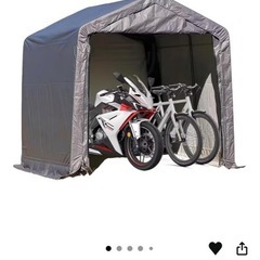 定価16800円自転車　バイクガレージ　倉庫　大型ガレージ　組み立て式の画像