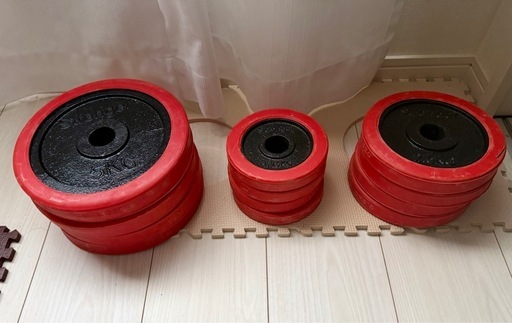 【取引中】ダンベルロッド  60キロ　筋トレ ダンベル 可変式 stronger ラバーダンベル アイアン 鉄製