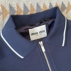 新品未使用品【定価44
万円】 MIUMIU/ミュウミュウブルゾンPiquet Blend Blouson 38サイズ 　　の画像