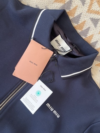 新品未使用品【定価44
万円】 MIUMIU/ミュウミュウブルゾンPiquet Blend Blouson 38サイズ 　　