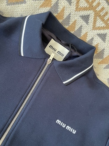 新品未使用品【定価44
万円】 MIUMIU/ミュウミュウブルゾンPiquet Blend Blouson 38サイズ 　　