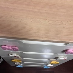 キッズチェスト ウッドトップ キティの画像