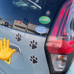 肉球　マグネットステッカーの画像