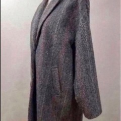 女性F《as know as》（シェブロン）チェスターコートの画像