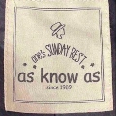 女性F《as know as》（シェブロン）チェスターコートの画像