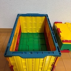 プラレール 折りたたみコンテナ 収納ボックスセットの画像