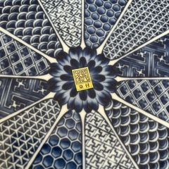 龍峰窯　吉兆祥瑞尺二皿の画像