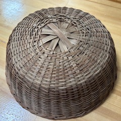 竹ざる 籠 ザル カゴ 昭和レトロ ポップ 竹かごの画像