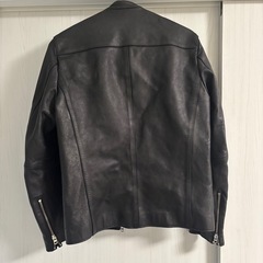 LIDNM シングルライダースジャケット ブラックMの画像
