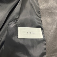 LIDNM シングルライダースジャケット ブラックMの画像