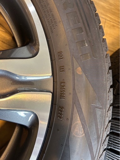 最終値下げ。冬タイヤ4本 ベンツ GLC X253 純正 18インチ スタッドレス ピレリ　アイスゼロ　2022年 235/60R18