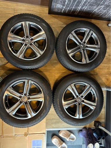 最終値下げ。冬タイヤ4本 ベンツ GLC X253 純正 18インチ スタッドレス ピレリ　アイスゼロ　2022年 235/60R18