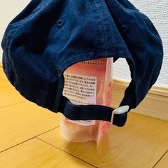 【値下げ】adidas 帽子　ネイビー　浅め　フリーサイズの画像