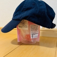 【値下げ】adidas 帽子　ネイビー　浅め　フリーサイズの画像