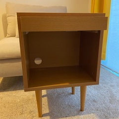 木製キャビネット(ラタン)の画像