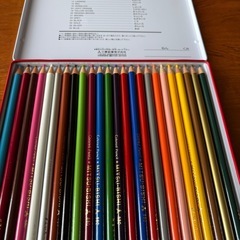 uni色鉛筆24色の画像