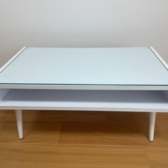 【ガラス天板】ローテーブルの画像