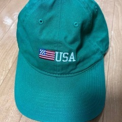 古着 カジュアル CAP  キャップ グリーン アメカジ ファッション メンズ レディースの画像