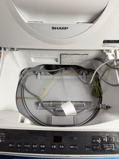 シャープ電気洗濯乾燥機 ES-TX6HJ-W 2023年式　　　