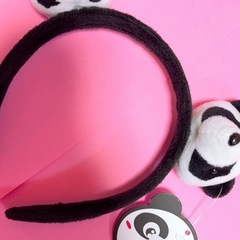 パンダのカチューシャの画像