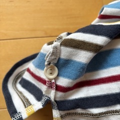 子供服 mont-bell familiar 長袖ポロシャツ ラガーシャツ 2枚セット 110cmの画像