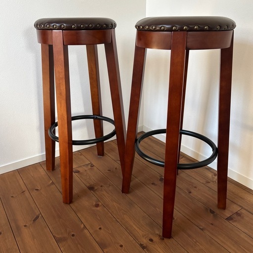 カウンタースツール2脚セット