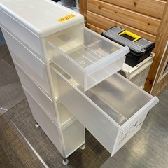 【収納プラケース】【すき間ストッカー4段】クリーニング済み【管理番号0320】野の画像