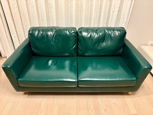 【美品】ローソファ グリーン エアリゾーム LAURA