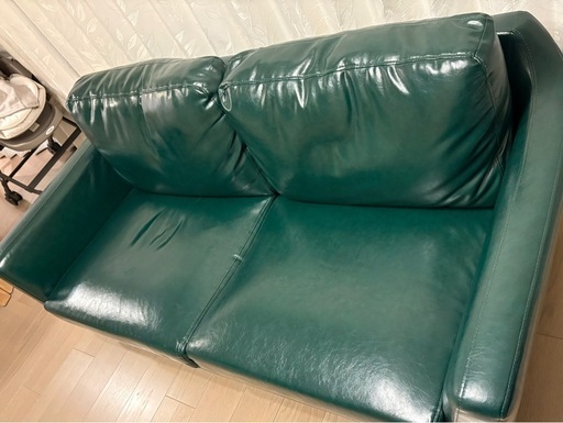 【美品】ローソファ グリーン エアリゾーム LAURA