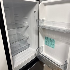 ハイアール　２ドア　冷蔵庫　2024年製　148L ブラック系　の画像