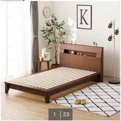 【セミダブル】ベッドフレーム/マットレスの画像