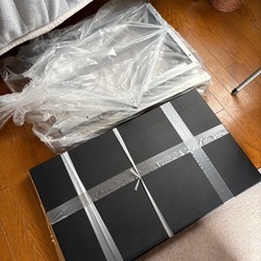 無料 ニトリ L字デスク Nトリシア128 引取限定 分解済みの画像