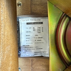 大114 ダイニングチェア 2脚セット 回転椅子 ブラウンの画像