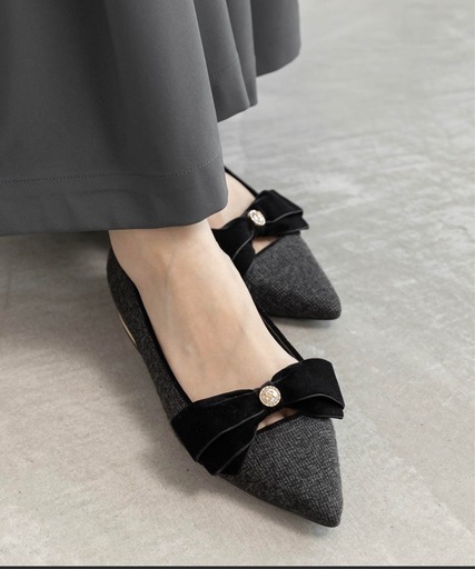 【ほぼ新品】RANDA/リボンパンプス/美品