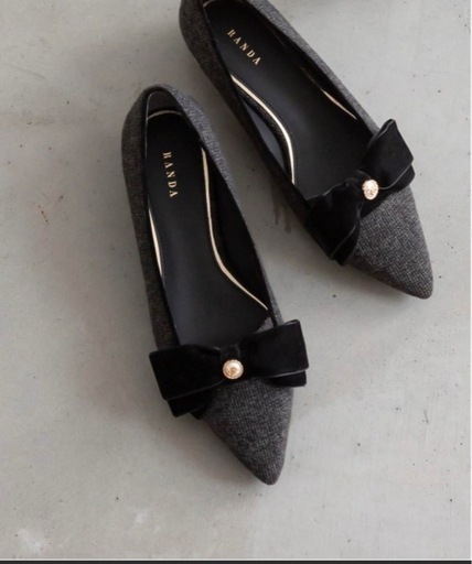 【ほぼ新品】RANDA/リボンパンプス/美品