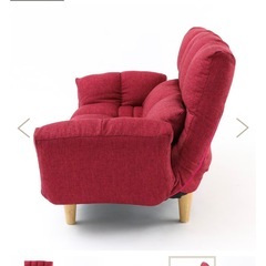 3/23(月)リクライニング機能付き2人掛けソファ   の画像