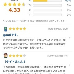 日立　ドラム式洗濯機BD1100の画像