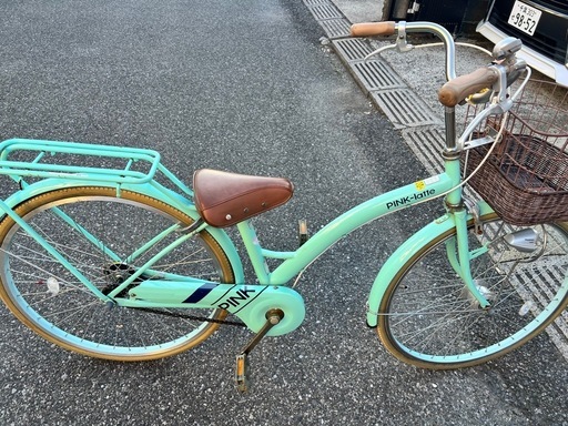 自転車26インチPink-LATTE