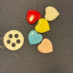 吊るすインテリア(ハート)の画像