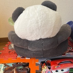 ふわふわパンダ　おすわりクッションの画像