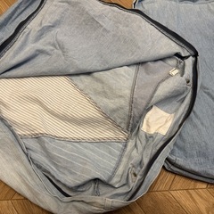 デニム生地ふとん収納袋の画像