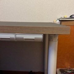 IKEA イケア　天板 脚付きデスク　ブラックの画像