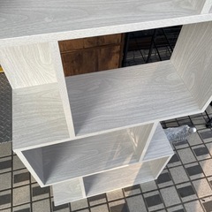 配達可【オープンシェルフ】【ホワイト】クリーニング済み【管理番号0320】知の画像