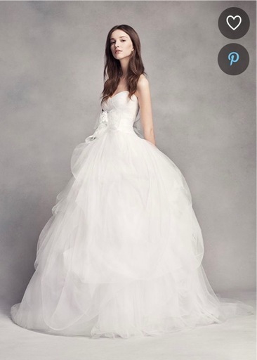 white by vera wang ウェディングドレス