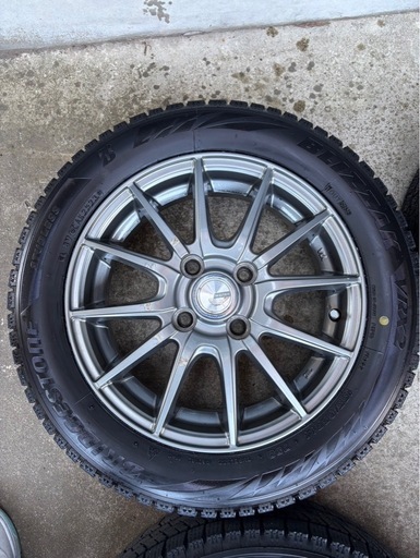 「スタッドレス 155/65R14 ブリヂストン ブリザック VRX2 ホイール付4本