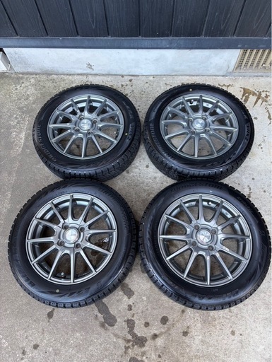 「スタッドレス 155/65R14 ブリヂストン ブリザック VRX2 ホイール付4本