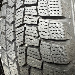スタッドレスタイヤ155/65R14アルミホイール付4本セットの画像