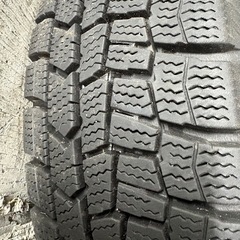 スタッドレスタイヤ155/65R14アルミホイール付4本セットの画像